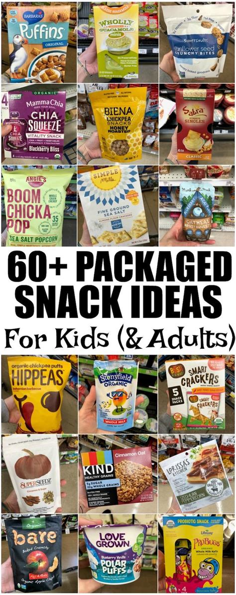 60+ Healthy Packaged Snacks For Kids | For School or Home