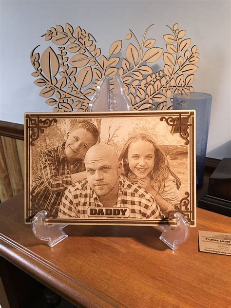 Laser Engraved Photos in Wood - Turner Laser Engraving