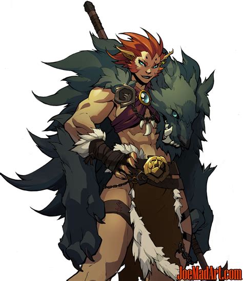 joemadart.com: Battle Chasers Nightwar in-game Beastmaster art