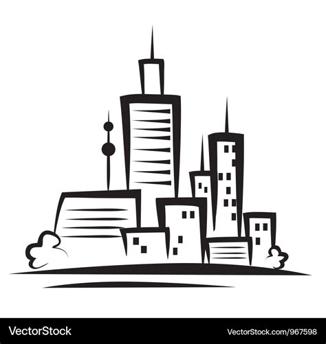 Cityscape Royalty Free Vector Image - VectorStock