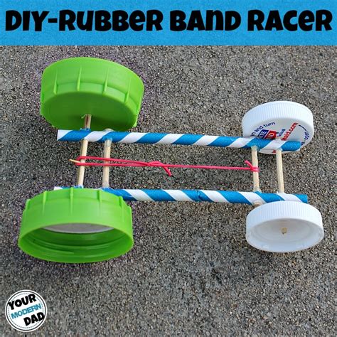 Rubber band car - Your Modern Dad