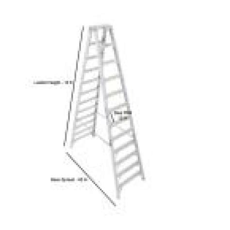 Ladder – Werner 12 ft. Aluminum Twin Step Ladder – Surplus