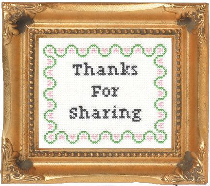 PDF: Thanks For Sharing | Subversive Cross Stitch