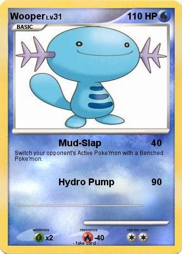 Pokémon Wooper 98 98 - Mud-Slap - My Pokemon Card