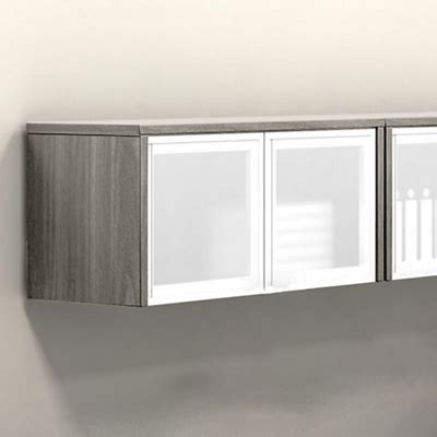 Contemporary Wall-Mounted Cabinet with Silver Doors - 36"W by NBF ...