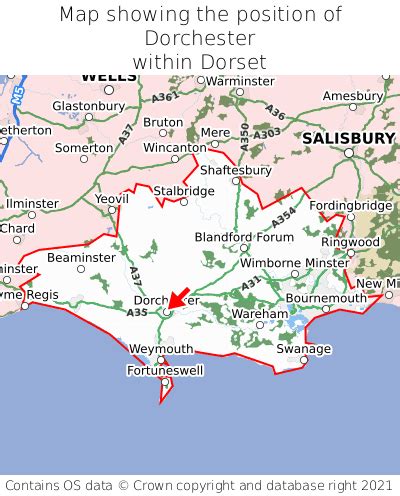 Where is Dorchester? Dorchester on a map