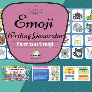 Emoji Creative Writing Generator | Fun Quick Writes | Social Media Literacy Unit | Writing ...