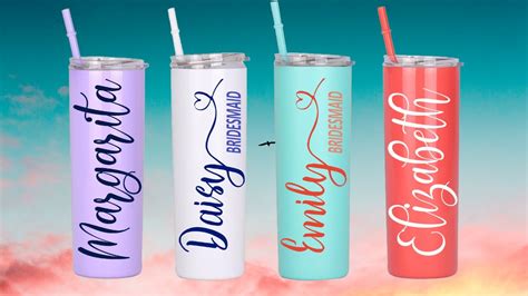 How To Personalize Skinny Tumblers With Cricut How To Apply Permanent ...