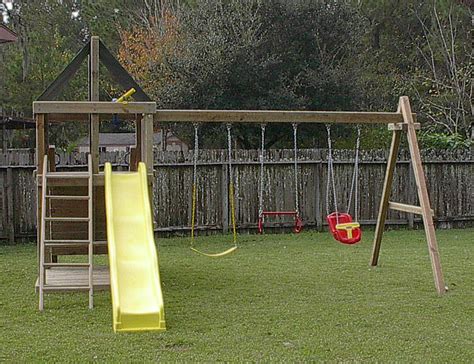 Apollo Redwood Fort/ Swingset And DIY Plans Gallery | Swing set plans, Swing set diy, Backyard ...