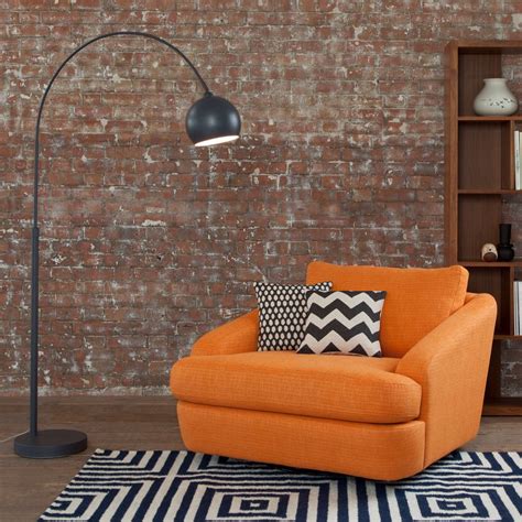 Orange armchair | Lounge lamps, Contemporary modern furniture, Lamp