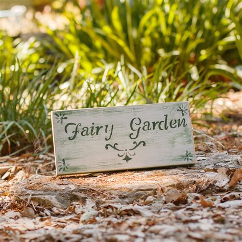 Fairy Garden Sign Fairy Garden Decor Garden Rustic Home | Etsy