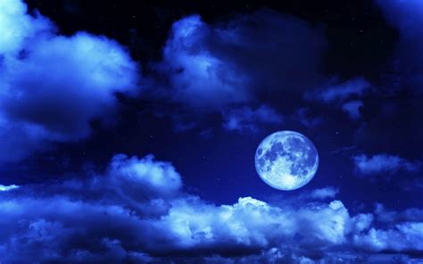 Blue Moon and Star Wallpapers - Top Free Blue Moon and Star Backgrounds ...