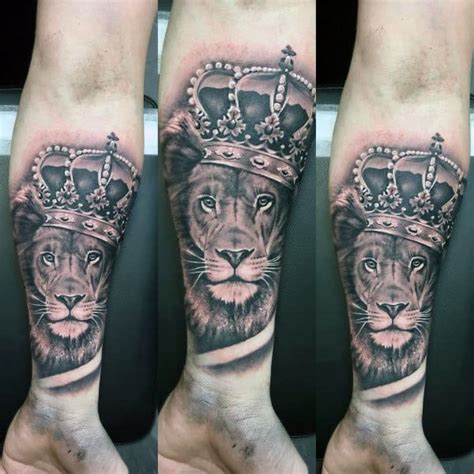 50 Wild Lion With Crown Tattoo Designs for Men [2023 Guide]