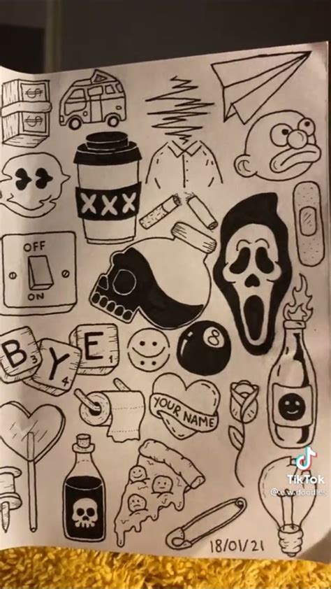 doodle idea | Notebook drawing, Doodle art designs, Easy doodles drawings