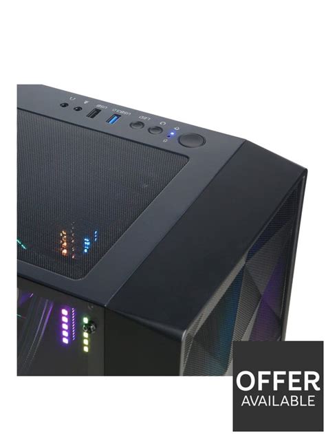 Cyberpower Eurus Gaming PC Bundle - AMD Ryzen 5 5600G, 8GB RAM, 500GB M.2 NVMe SSD - with 23.8in ...