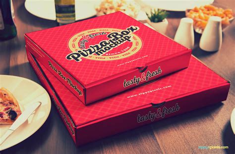 15 Yummy Pizza Box Mockup PSDs | ZippyPixels