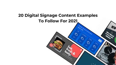 20 Digital Signage Content Examples To Follow For 2021 - TrouDigital