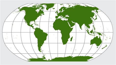 New world map depicts continents true to their actual…