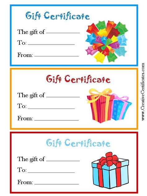 Free printable gift certificates, Printable gift certificate, Gift card template