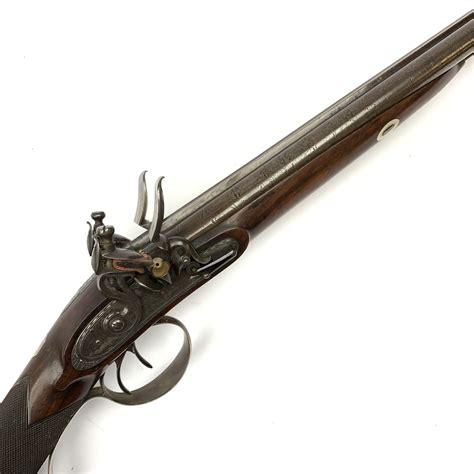 Double Barrel Flintlock Shotgun