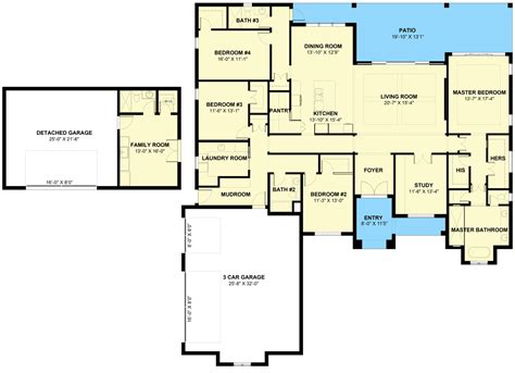 Contemporary Coastal Plan with Detached Garage Apartment - 533008FXD | Architectural Designs ...