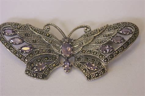 Silver butterfly brooch - Catawiki