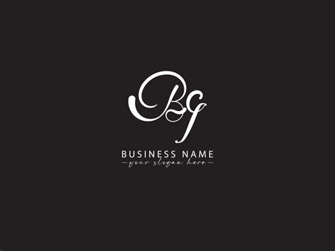 Initial Bg Letter Logo, Typography Bg Logo Letter Vector 16473419 Vector Art at Vecteezy