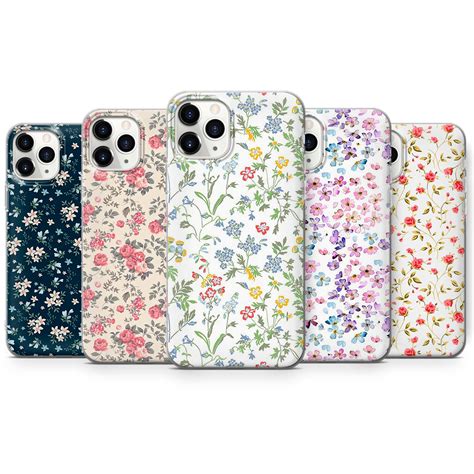 Flower Phone Case Floral Cover Fit for Iphone 14 Pro 13 12 - Etsy UK