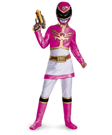 Power Ranger Pink Megaforce Kids Movie Costume - Superhero Girls Costumes