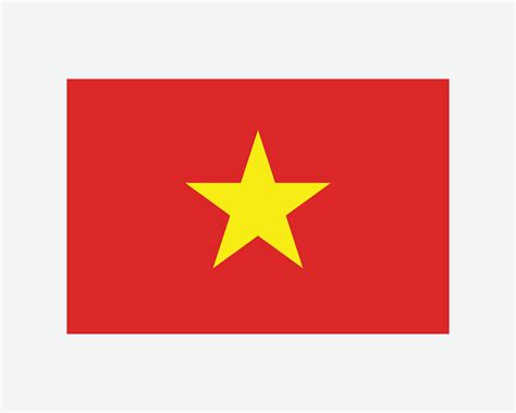 National Flag of Vietnam. Vietnamese Country Flag. Socialist Republic of Vietnam Detailed Banner ...