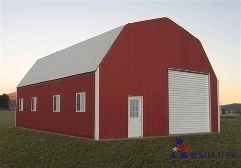 Gambrel Barn Style Metal Building Kit