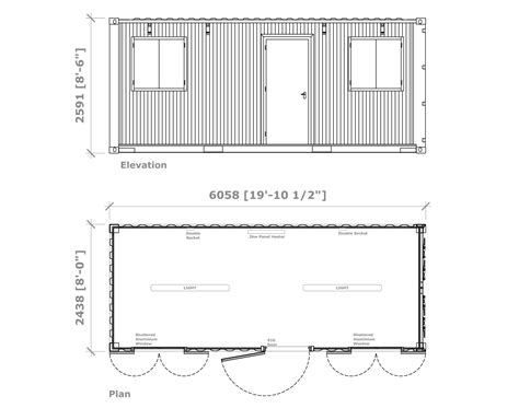 20ft Container Office Conversion - Pentalver Container Conversions