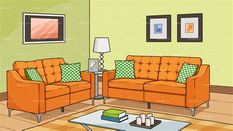 Cartoon Drawing Room Background