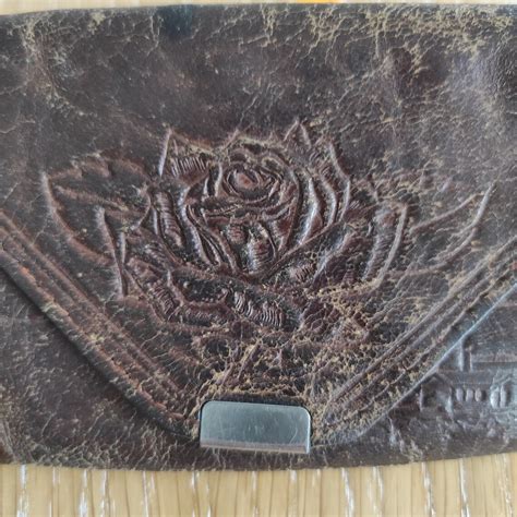 Antique Leather Wallet, Vintage Genuine Leather, Handmade - Etsy