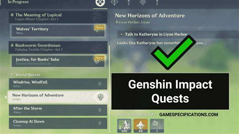 All Genshin Impact Quests List Along With Their Accurate Locations ...