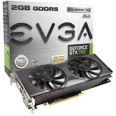 EVGA GeForce GTX 760 SC with ACX Cooling 02G-P4-2765-KR B&H