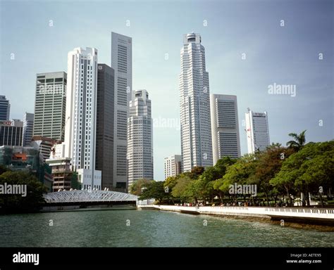 Singapore Business District and Singapore River in 2000 Stock Photo - Alamy