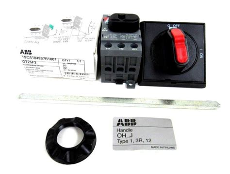 NEW ABB 1SCA104857R1001 DISCONNECT SWITCH WITH 1SCA105215R1001 HANDLE – SB Industrial Supply, Inc.