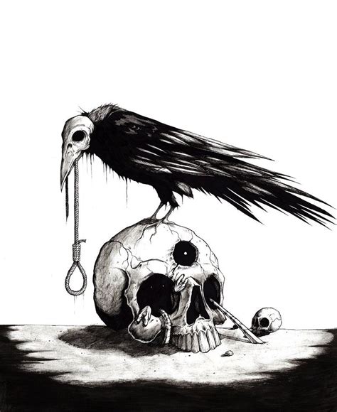 Creepy Crow Art