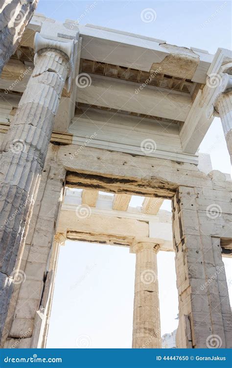 Temple of Athena Nike Close Up Stock Photo - Image of nike, culture ...