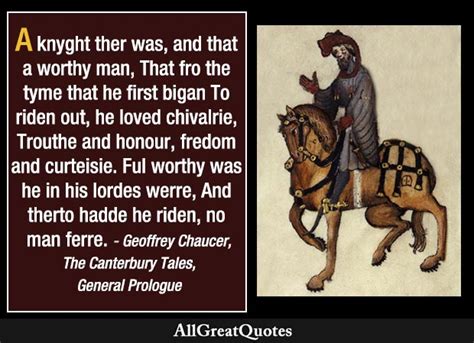 The Canterbury Tales Knight Quotes with Analysis - AllGreatQuotes