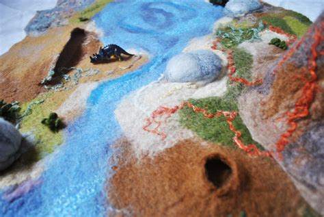 XXL Dinosaur World Playmat Volcano Play Scene Prehistoric - Etsy