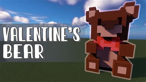 Minecraft Valentines Day Idea - Valentine's Bear! [ Pixel Art Tutorial #1 ] - YouTube