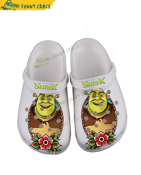 Amazing Shrek Floral Crocs Shoes - Discover Comfort And Style Clog Shoes With Funny Crocs