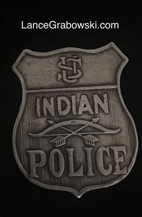 Indian Police Badge made into a slide