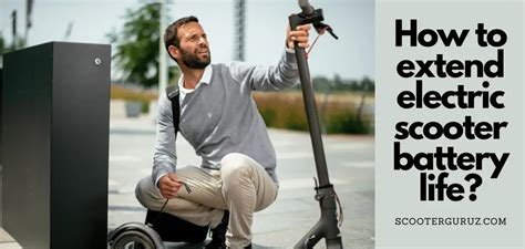 How to extend electric scooter battery life | 2024