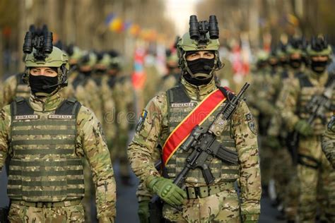 Romanian Army Special Forces Soldiers Prepare for the Romanian National Day Military Parade ...