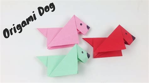 Origami Animals for Kids Step by Step - How to Make an Origami Paper Dog Easy, Origami Dog Tutorial