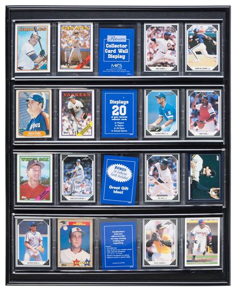 This Baseball Card Display Trophy Case Is Perfect For Wall Mounting ...