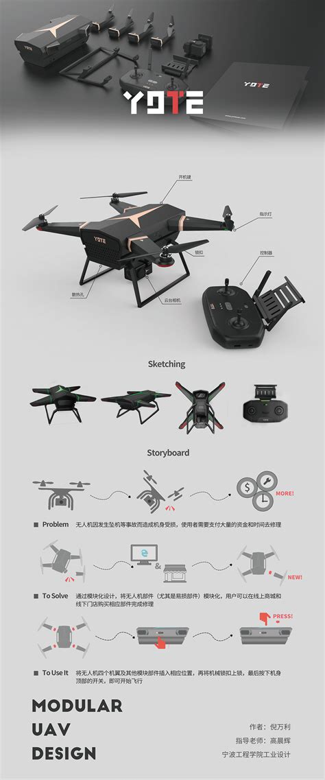 UAV design on Behance